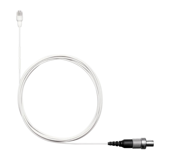 TWINPLEX TL45 SUBMINIATURE LAVALIER MICROPHONE / OMNIDIRECTIONAL/ LOW SENSITIVITY / LEMO / WHITE